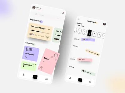 Task Manager App android appdesign design ios mobileapp taskmanager ui uiux userexperience userinterface ux