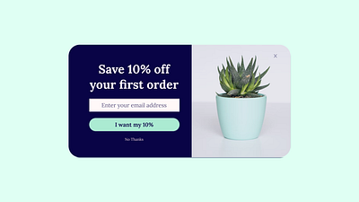 Pop-Up / Overlay - Desktop coupon dailyui design desktop discount overlay popup save ui uidesign