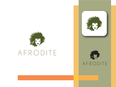 Afrodite branding care champon design graphic design hair logo vector woman