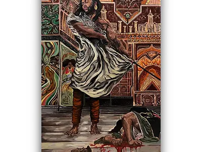 Execution under the Moorish Kings of Granada (Recreation) ancientpainting detailedpaitning painting pattern realism