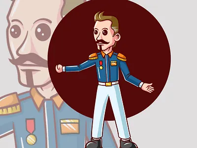 One of the people in the Illustration of the Arrest of Prince Di branding design graphic design illustration illustrator logo power typography ui ux vector