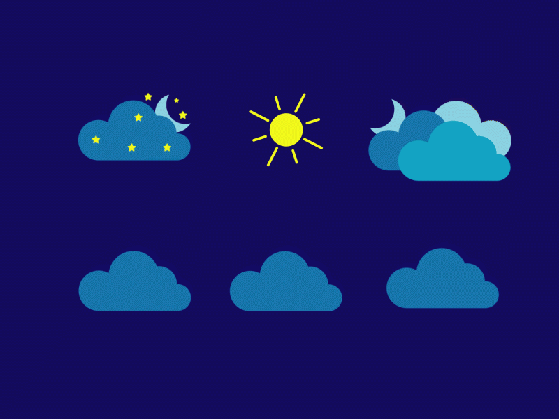 More Stormy and Rainy Weather animation graphic design illustration motion graphics vector