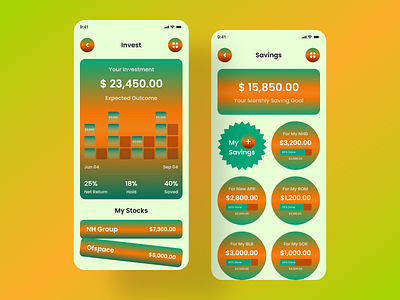 Mobile - Banking App app app design banking app clean design color crypto finance app fintech fintech app fire minimal mobile app mobile banking mobile banking app money app online banking personal finance ui design wallet