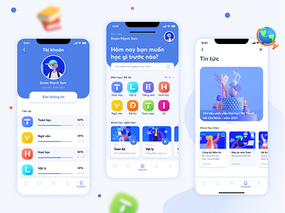 Online Education App 3d animation covid dashboard design education figma flat design graphic design homepage illustration logo mobile app online education student ui