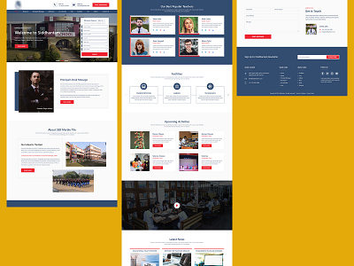School design graphic design ui ux web website