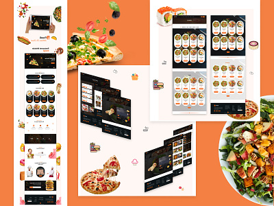 Restaurant Template Ui Design design food landing page landing page design project restaurant restaurant website design ui uiux web design web page design website design