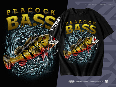 PEACOCK BASS ARTWORK apparel cloth clothing digital illustrations fish fish art fish illustration fishing fishing illustration fishing tshirt illustration illustration art illustrator merchandise peacock bass river street wear tshirt tshirt art tshirt design