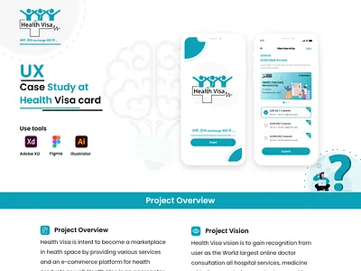 Health Visa UX Case Study animation app branding case study design flowchart design graphic design icnographi illustration logo mind maping product design typography ui ui design ux design ux research website design wireframe design