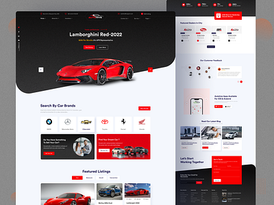 Autohive- Car Dealership Website bike car car care car dealership design electric car landing page motors repaire ui ui design ux website website design