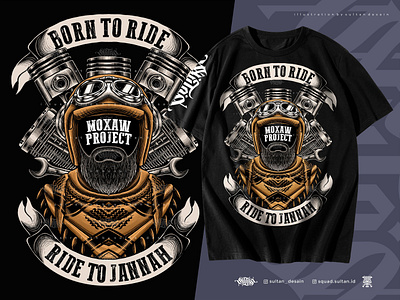 RIDE TO JANNAH apparel apparel design clothing clothing design design digital illustration helmet illustration illustration art illustrator merchandise motor club motorcycle ride rider sunmori touring tshirt tshirt art tshirt design