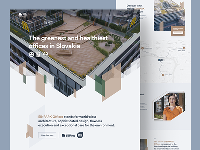 Einpark offices website redesign apartment architects building corwin design developer housing landingpage offices residential ui uidesign ux web webdesign webiste