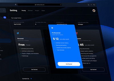 Pricing UI design pricing ui twolinecode ui web