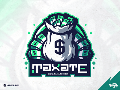 TAXATE | Money Bag Mascot Logo Esport branding coreldraw design drawing esport esport logo esportlogo gamer gaming graphic design logo mascot mascot logo money money bag saving streamer twitch vector youtube