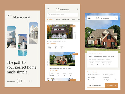 Homebound App concept animation app application branding design graphic design homebound homebound app logo mobile app mobile application property property app ui