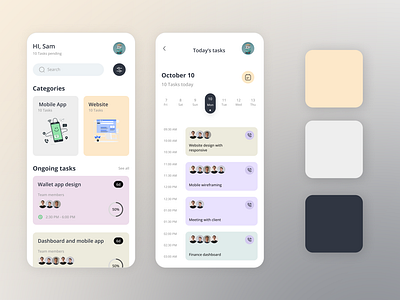 Task manager 3d animation branding graphic design logo motion graphics ui