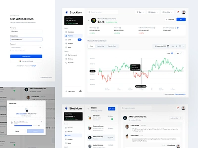 Stock Analytics - Dashboard animation app balance branding chart design design system dipa inhouse finance financial fintech graphic design investment motion graphics stock ui ux web app web design website