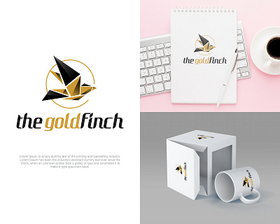 The Goldfinch logo 3d animation app artwork branding creative design illustration logo ui