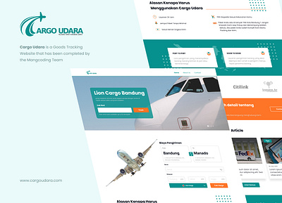 Cargo Udara | Tracking Website airplant airport app cargo cargo air clean landing page pruduct tracking travel travelening ui uidesign uiuxdesign ux web web design website