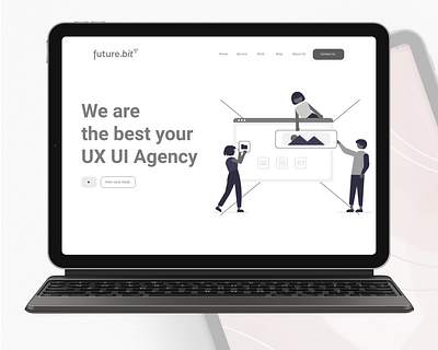 Landing Page Wireframe Design ui ui design ux design wireframw