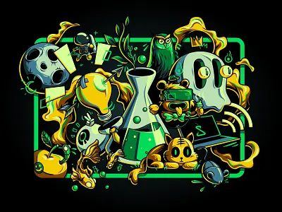 Shadow Labs commission design illustration nft vector