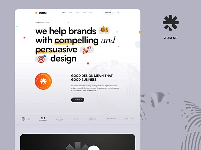 zuma.co - Creative Digital Studio 3d 3d web agency envato gradient illustration portfolio psd studio theme themeforest website wordpress