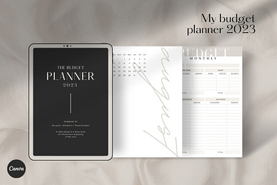 2023 Budget Planner Template CANVA 2023 behance branding budget budget planner bundle canva canva 2023 canva design canva template design