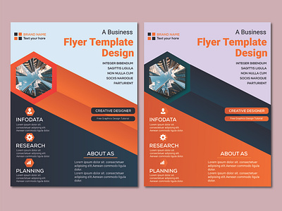 Flayer Template branding design flyer graphic design new flayer template vector