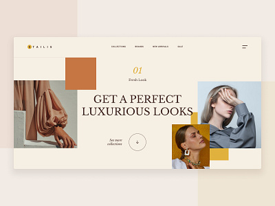 Fashion Store Website clothing clothing brand website design fashion fashion brand fashion landing page fashion magazine fashion shop fashion store website fashion website landing page ui design web design