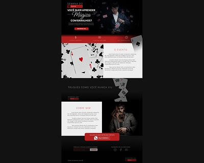 Magician Landing Page - Landing page de mágico landing page ui ux website