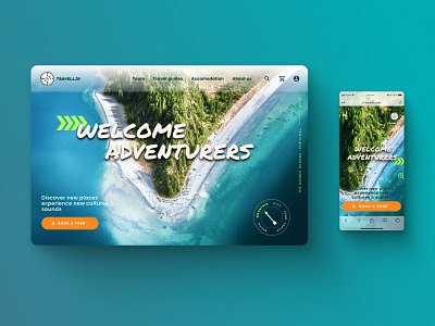 Travel & Tours | Landing page adventure app design design e commerce figma inspiration ios lander landing page mobile app tours travel ui design web design website