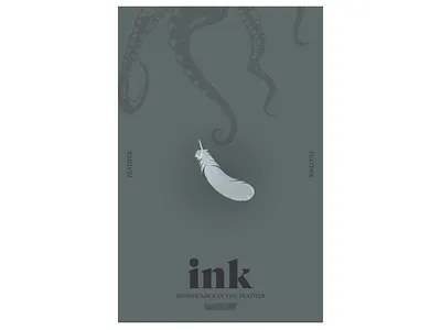 morning practice no. 8 art composition creative design feather graphic design ink layout poster