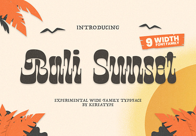 Bali Sunset - Unique Display Font design display font font fonts illustration lettering logo logotype sans serif serif typography