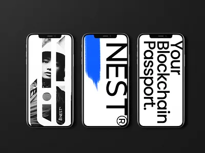 Logo Branding- Nest Crypto App 3d animation branding design graphic design illustration illustrator logo motion graphics nft poster design typography ui