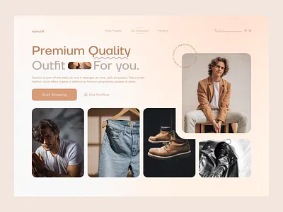 Man Fashion Brand Website - Landing Page apparel landing page best design 2023 brand identity design agency brand identity designer clothing brand designtrends fashion website halalagency hero section homepgae illustration landing page landingpage man fashion website online business uideaign uiux web design websitedesign