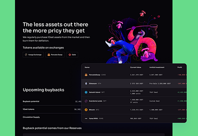 tenset.io landing page crypto landing page token web3