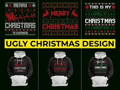 Ugly Christmas T-shirt / Sweater Design amazon branding christmas bundle christmas hoodie christmas sweater christmas sweater design christmas t shirt clothing design etsy etsy t shirt graphic design hoodie hoodie design merch new t shirt design sweater sweater design t shirt design tshirt ugly design