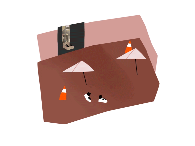 Human hamster wheel 🐹🔄 2d animation animation design gif illustration motion design quarantine