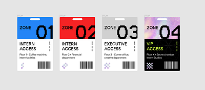Intern Studios Pass access card gloss intern layout nft