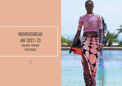 WOMENSWEAR COLOR FORECAST AW 2022-23 fiverr forecast koji pantones trend upwork womenswear