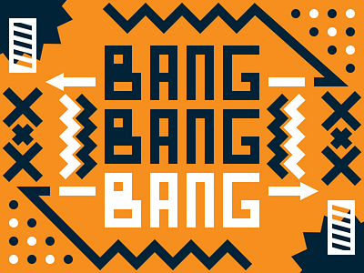 BANG^3 illustration vector