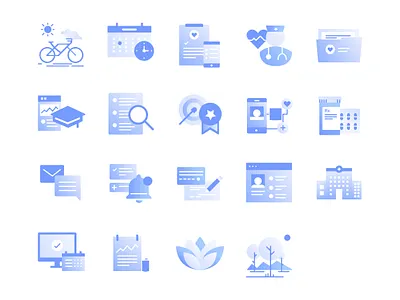 Health and lifestyle icons design healthcare icon illustration