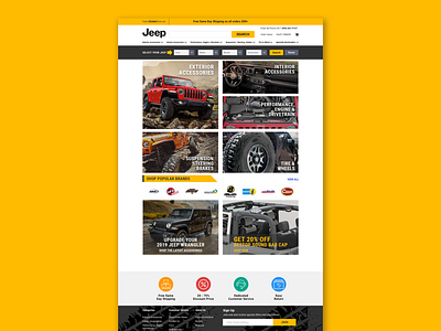 FactoryOutletStore: Jeep ecommerce ui design web design