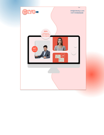 Video KYC !! app design logo ui vector