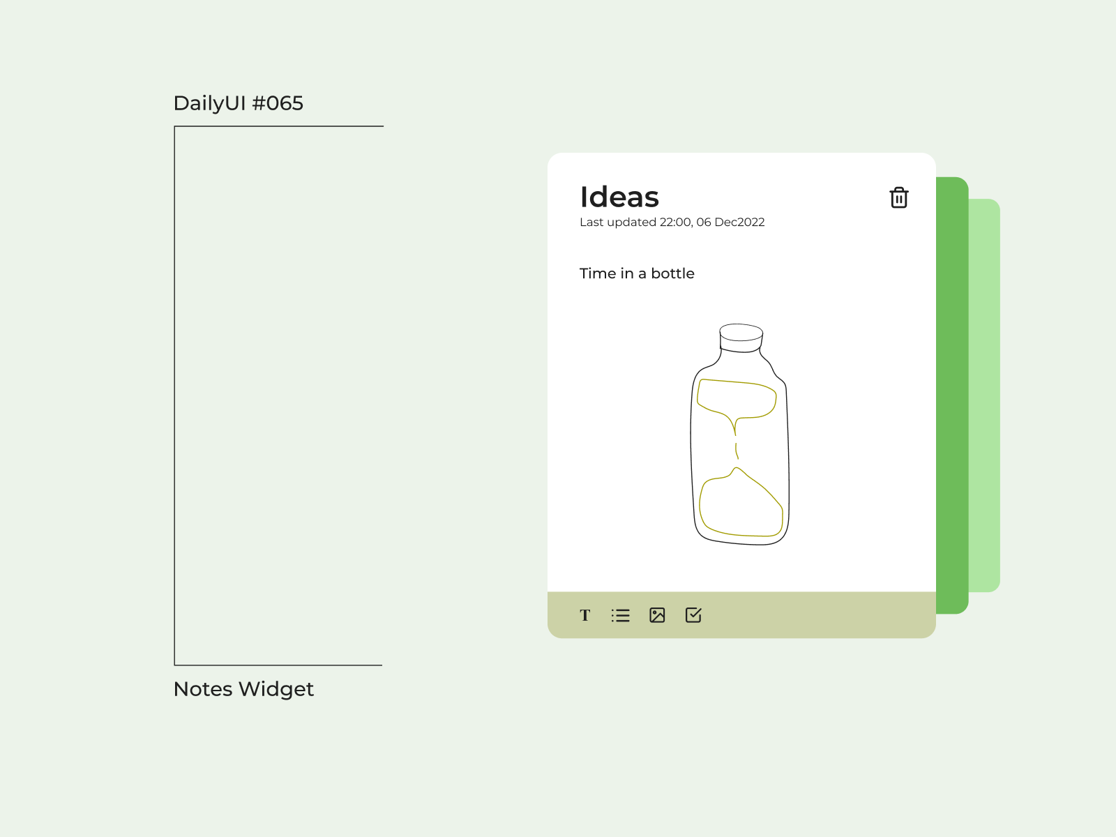 DailyUI #065 Notes Widget by Studio Shakh • Visual Stories on Dribbble