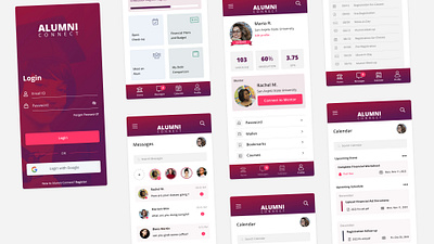 Michael & Susan Dell Foundation Alumni Connect mobile app ui ux