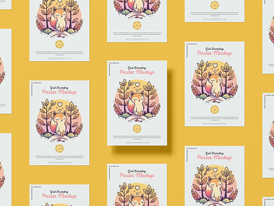 Branding A3 Poster Mockup Free poster mockup free