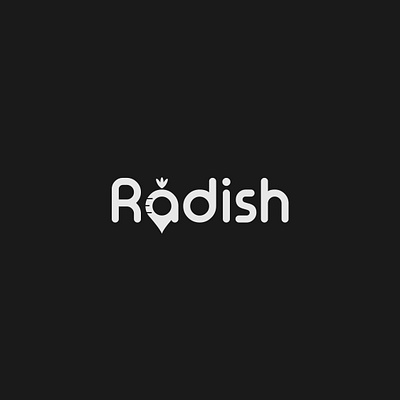 Radish logo brand identity branding design illustrator logo logo design minimalist radish typography vector vegetable wordmark