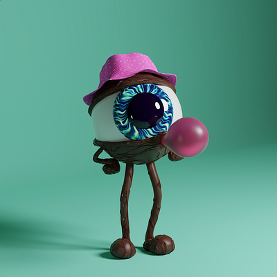 What's poppin'? 3d 3d art art direction blender blender3d blockchain c4d character collectible eth ethereum eyeball illustration metaverse nft nft collection pbr