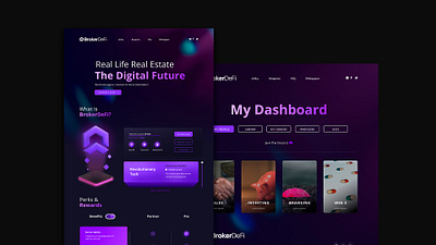 BrokerDefi - II design figma gradient graphic design prototype trend ui ux wireframe