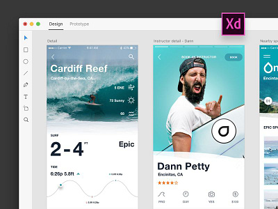 Onshore App Design Adobe Xd design graphic design logo typography ux vector xd